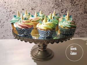 recept unicorn vanille cupcakes