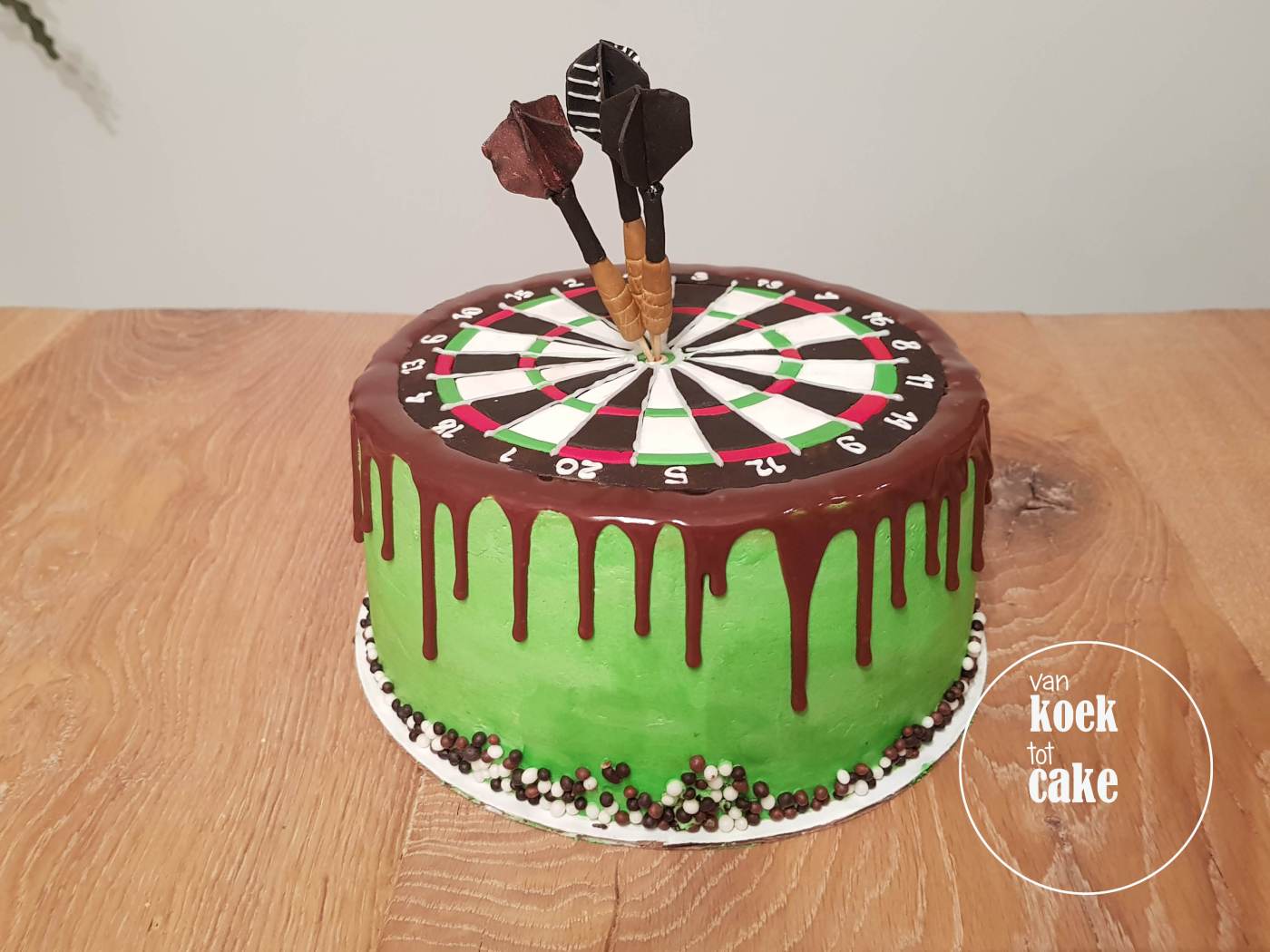 taart dartboard darten cake verjaardagstaart