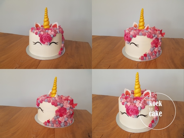 unicorn eenhoor taart - van koek tot cake - taart bestellen Middelburg